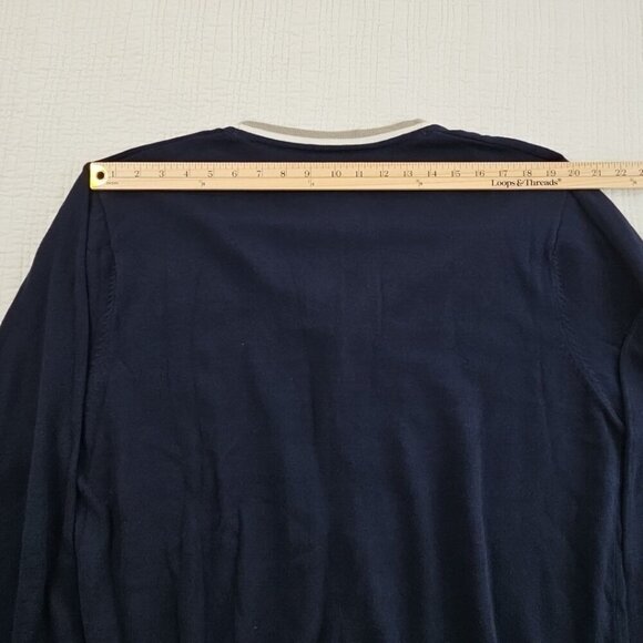 Evolution in Design Men's XL Button-Up Cardigan Navy Blue Long Sleeve NWT NEW - Picture 12 of 15